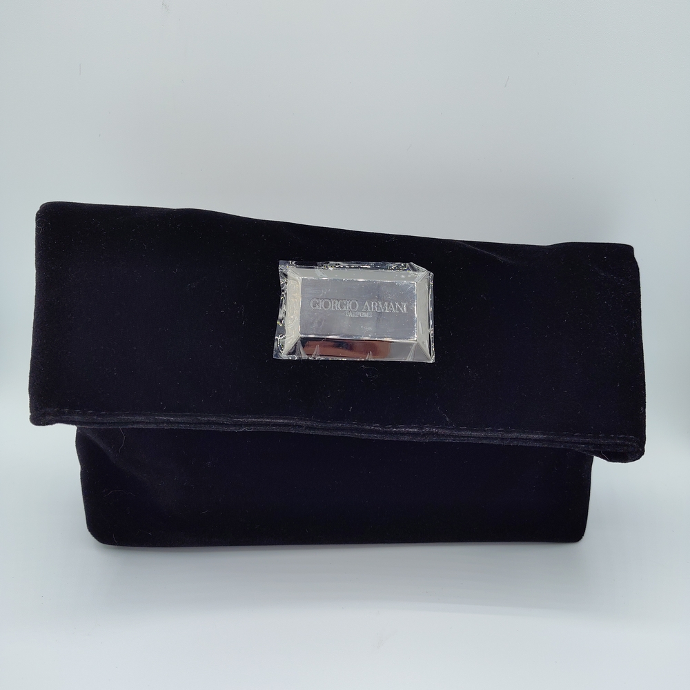 Giorgio Armani Velvet Beauty Bag,  Kiehl’s Oribe Kerastase Tata Harper Samples